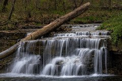 Caron Falls cascading in spring