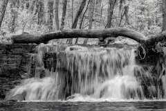 Infrared photograph of Caron Falls