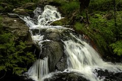 Unnamed waterfall along a stream near Duluth, Minnesota