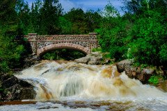 A small unnamed waterfall near Duluth, Minnesota